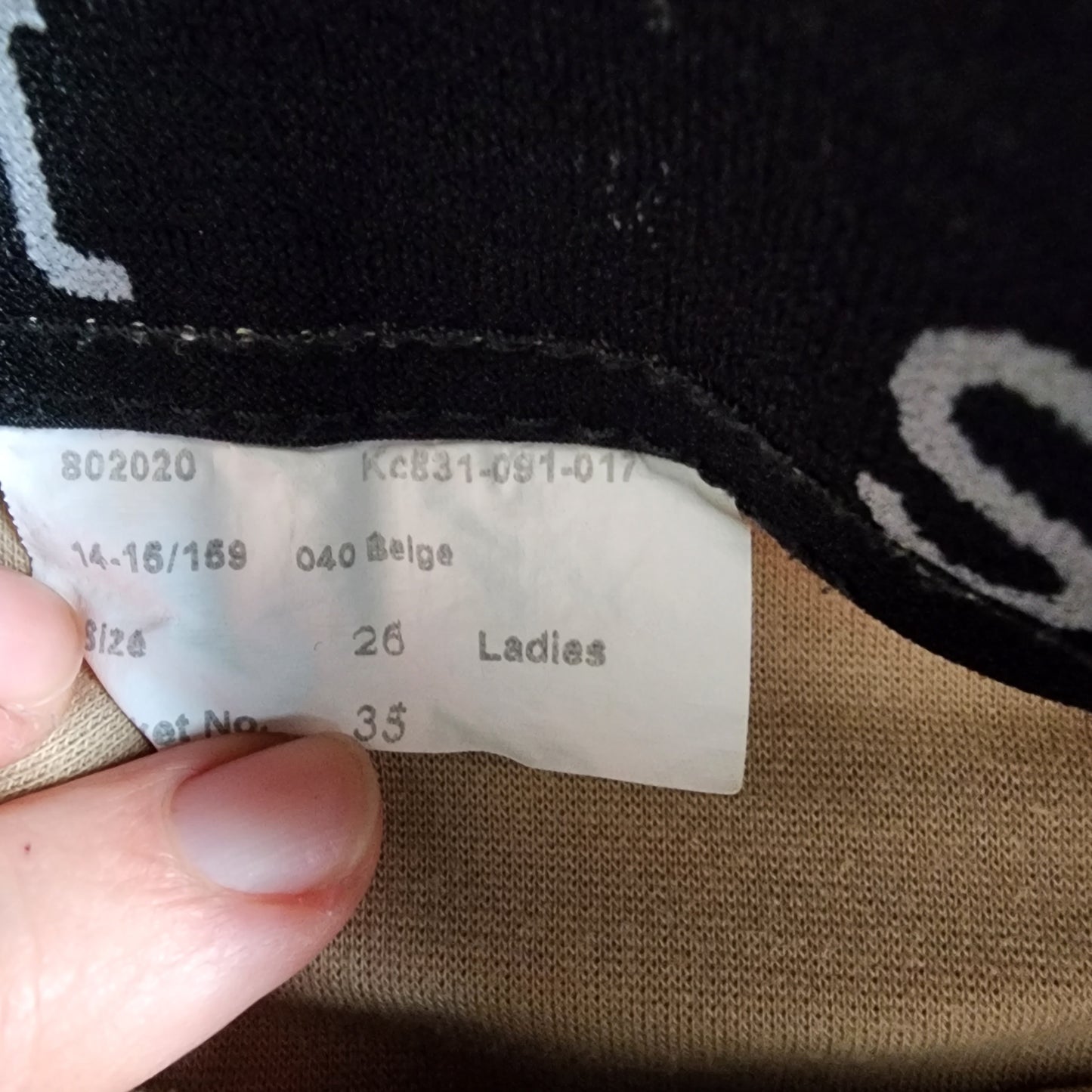 Beige beeches, ladies 8, pre-loved