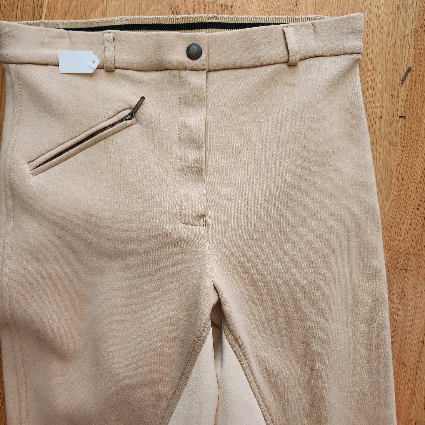 Ladies beige cotton breeches, ladies size 12