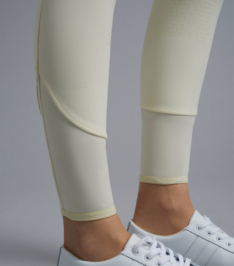 Premier Equine Aradina Ladies Full Seat Gel Competition Riding Breeches - Vanilla