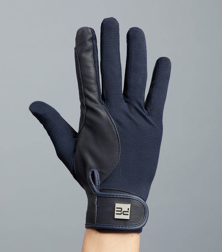 Premier Equine Bordoni Leather Mesh Riding Gloves
