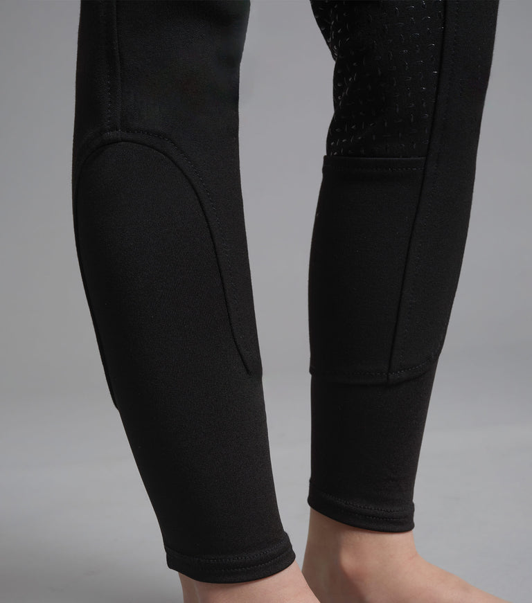 Premier Equine Brava Girls Full Seat Gel Riding Breeches (black)