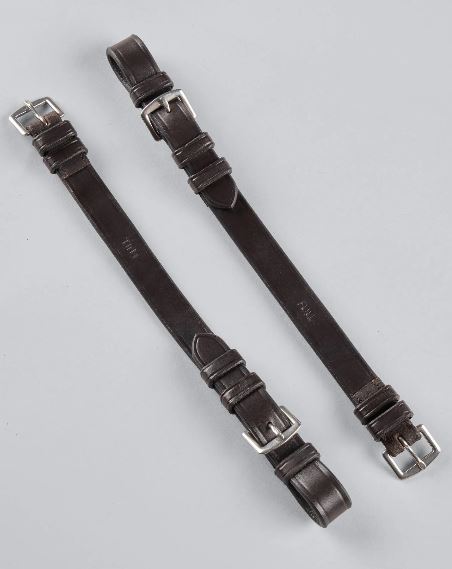 Premier Equine Cheek Pieces for Exercise / Racing Bridle Black