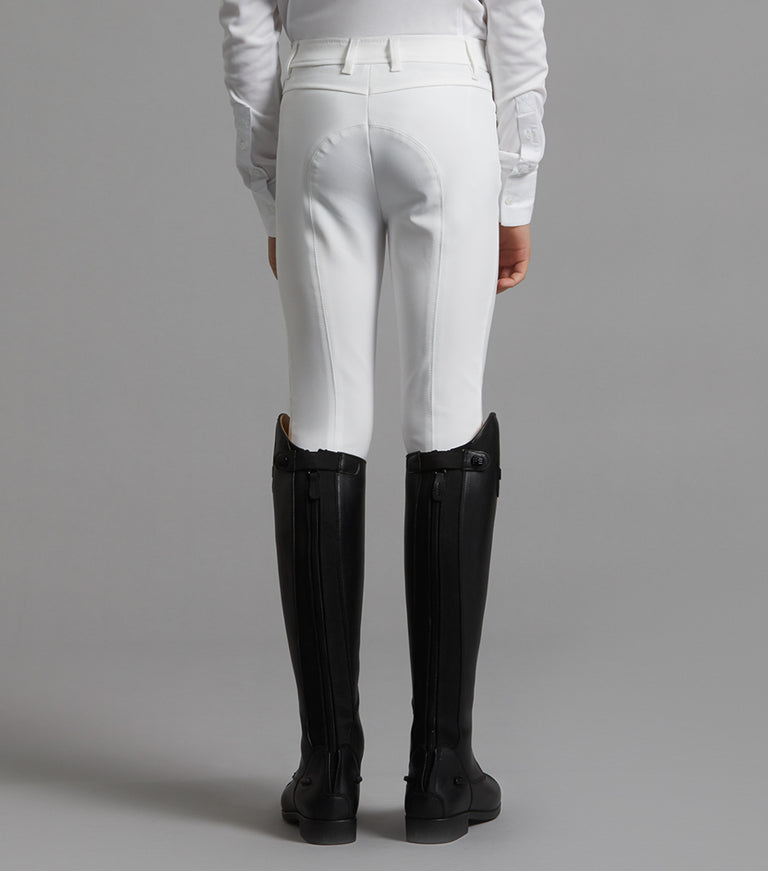 Premier Equine Derby Boy's Competiton Riding Breeches (white)