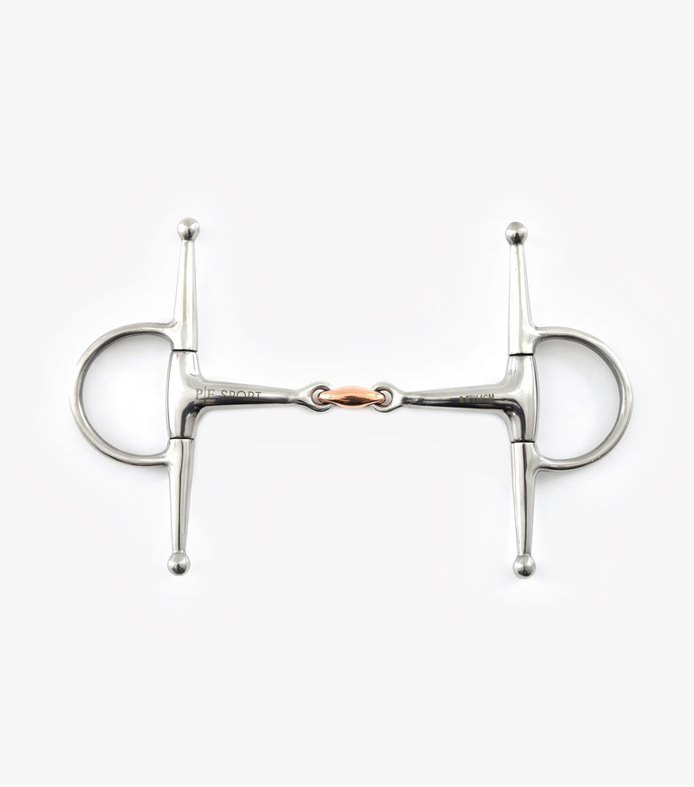 Premier Equine Full Cheek Snaffle with Copper lozenge