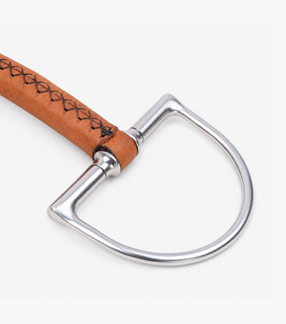 Premier Equine Full Leather Hunter D-Ring with Straight Bar