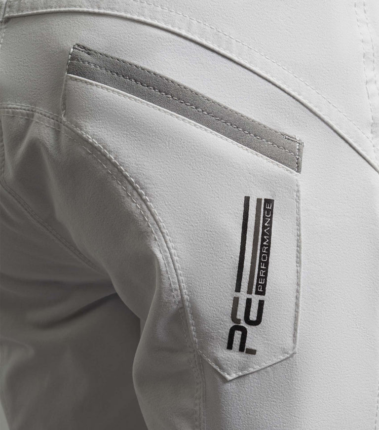 Premier Equine Gando Boys Competition Gel Knee Riding Breeches (white)