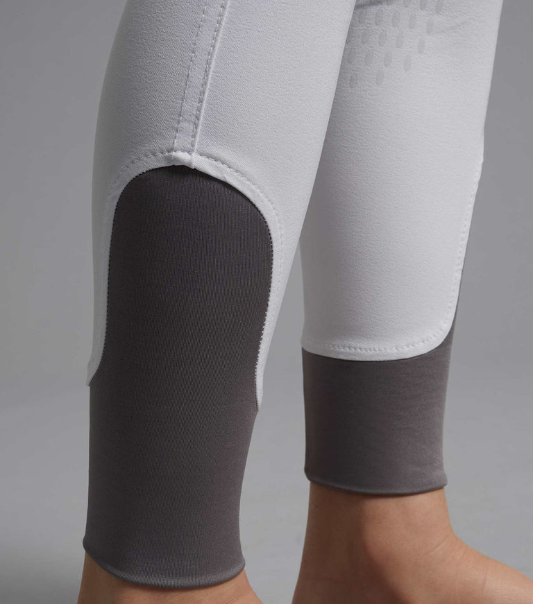 Premier Equine Gando Boys Competition Gel Knee Riding Breeches (white)