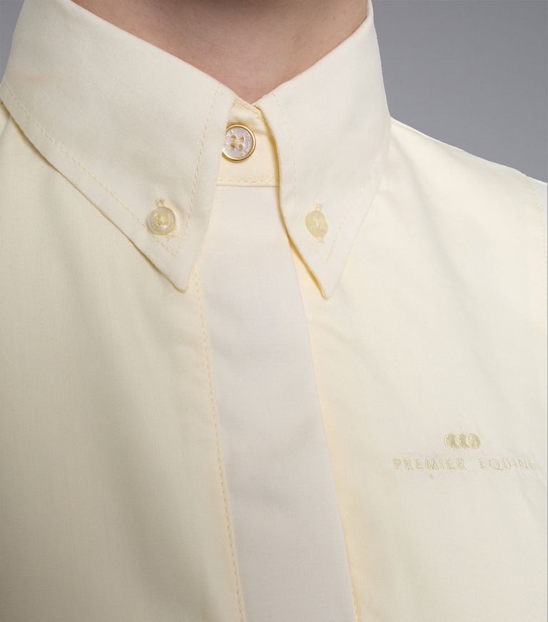 Premier Equine Luciana Ladies Short Sleeve Tie Shirt (white)