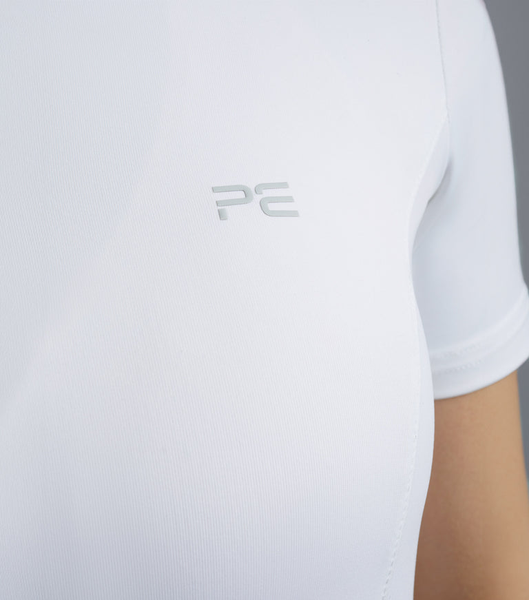 Premier Equine Maria Diamante Show Shirt- white