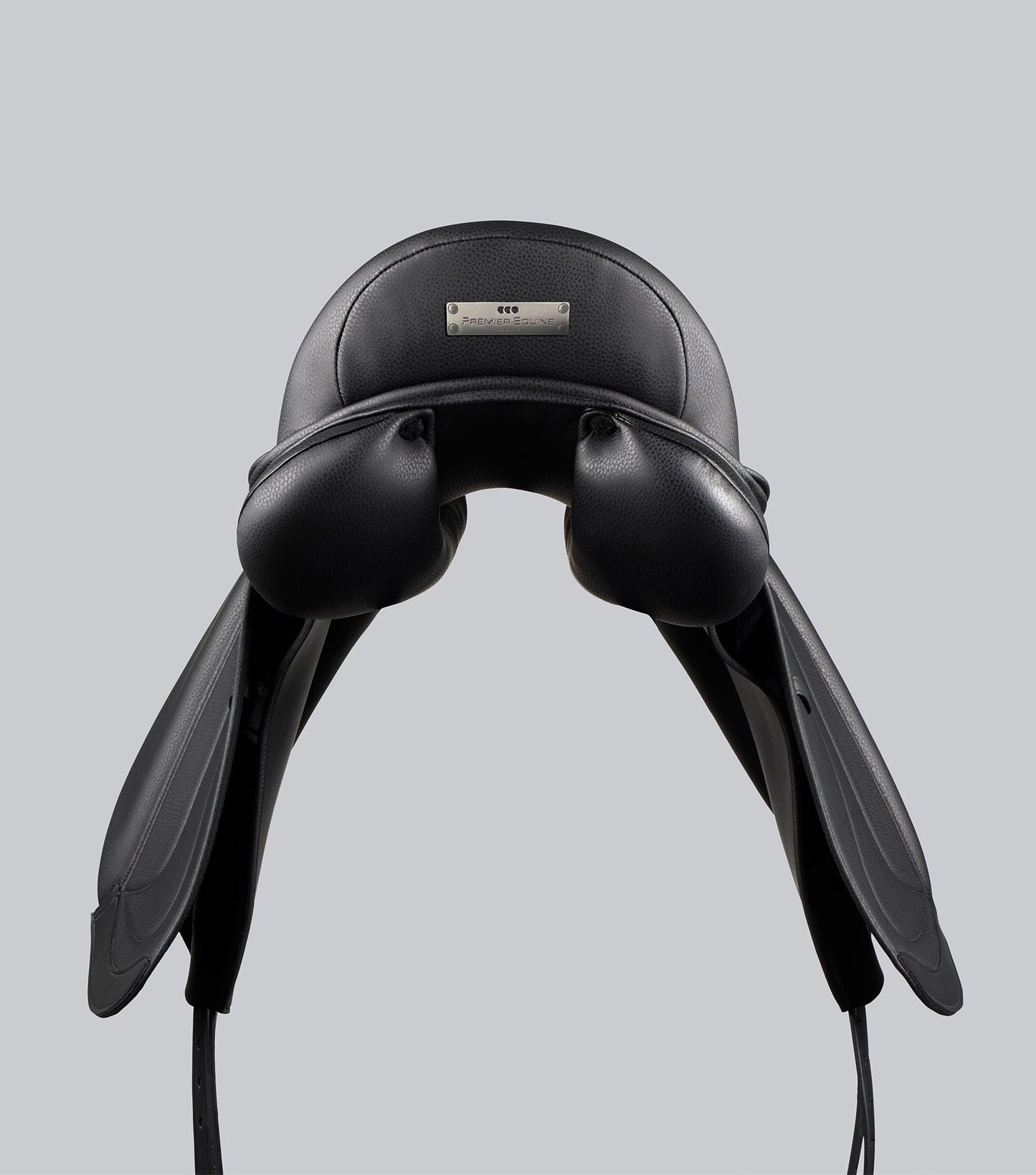 Description:Reims Syntetic Mono Flap Dressage Saddle_Colour:Black_Position:5