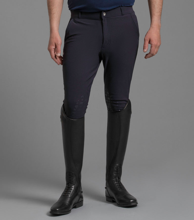 Premier Equine Santino Men's Gel Knee Riding Breeches (white, navy, walnut)