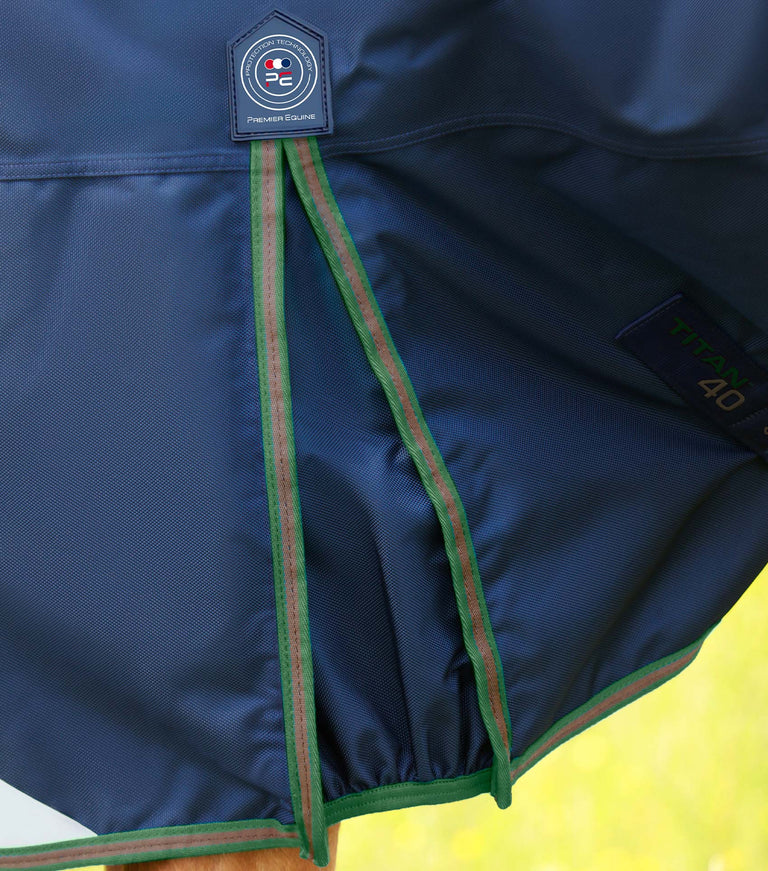 Premier Equine Titan 40g Waterproof Turnout Rug with Sng Fit Neck Cover
