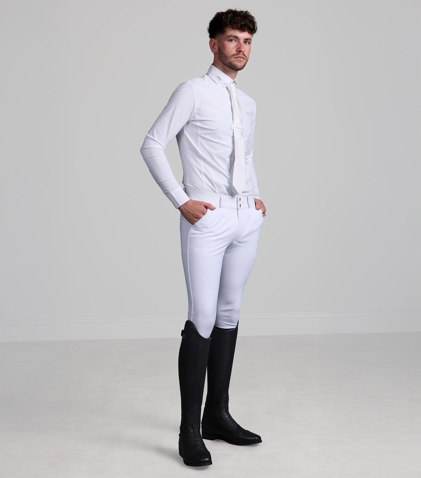 Description:Andate Men's Long Sleeve Show Shirt_Colour:White_Position:6