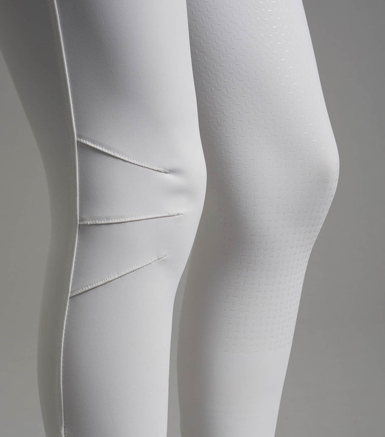 Premier Equine Aradina Ladies Full Seat Gel Competition Riding Breeches - white