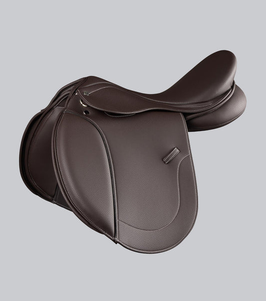Description:Bourges Synthetic GP Saddle_Colour:Brown_Position:1