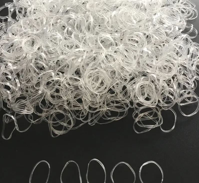 Horse Plaiting Bands / Elastics - thin bands - 1000 pieces
