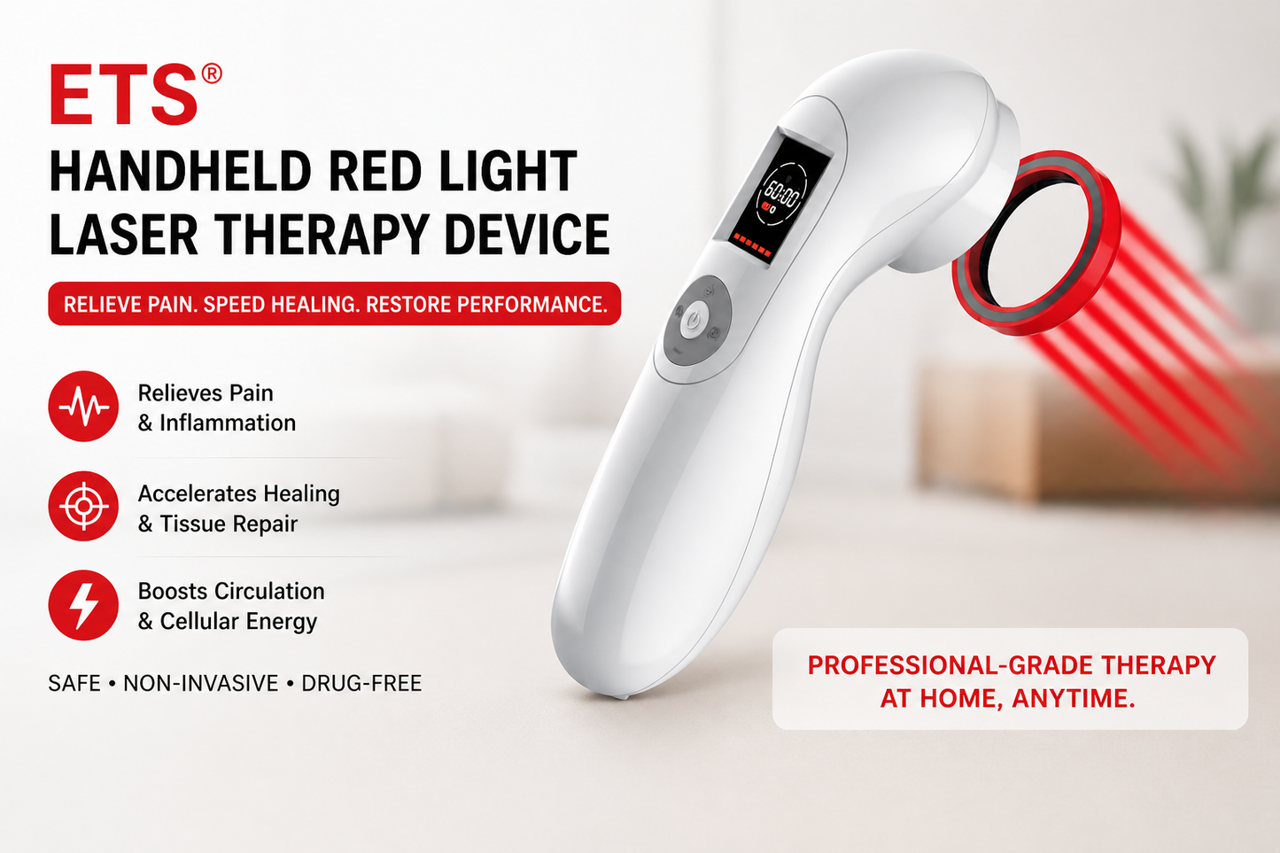Equine Therapy Systems Handheld Red Light Lazer Therapy Machine (infrared laser)