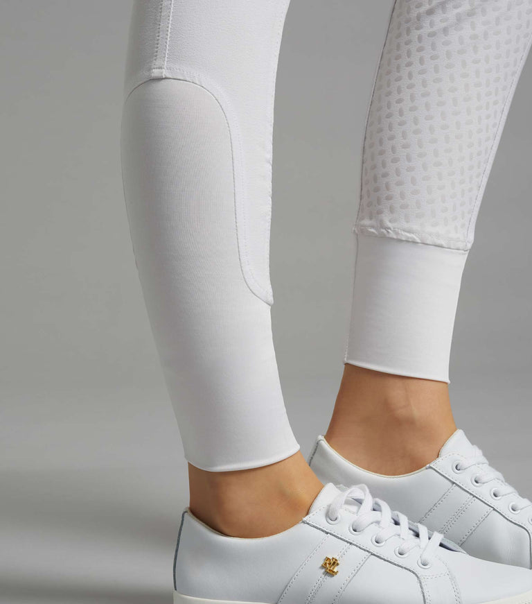 Premier Equine Milliania Ladies Full Seat Gel Riding Breeches - white