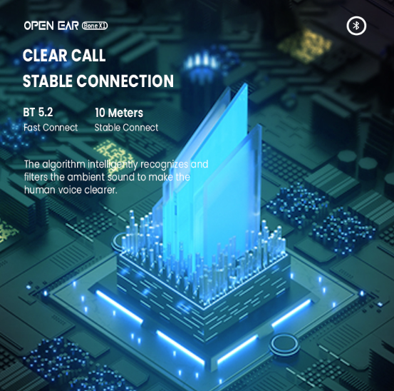 ETS Open Ear 1 IPX5 Waterproof Bone Conduction Horse Riding Headphone