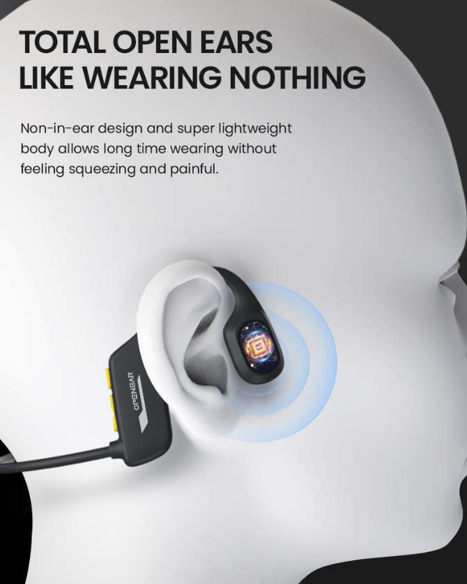 ETS Open Ear 2 IP68 Waterproof Bone Conduction Horse Riding Headphone