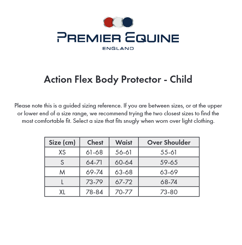 Premier Equine Action Flex Children's Body Protector
