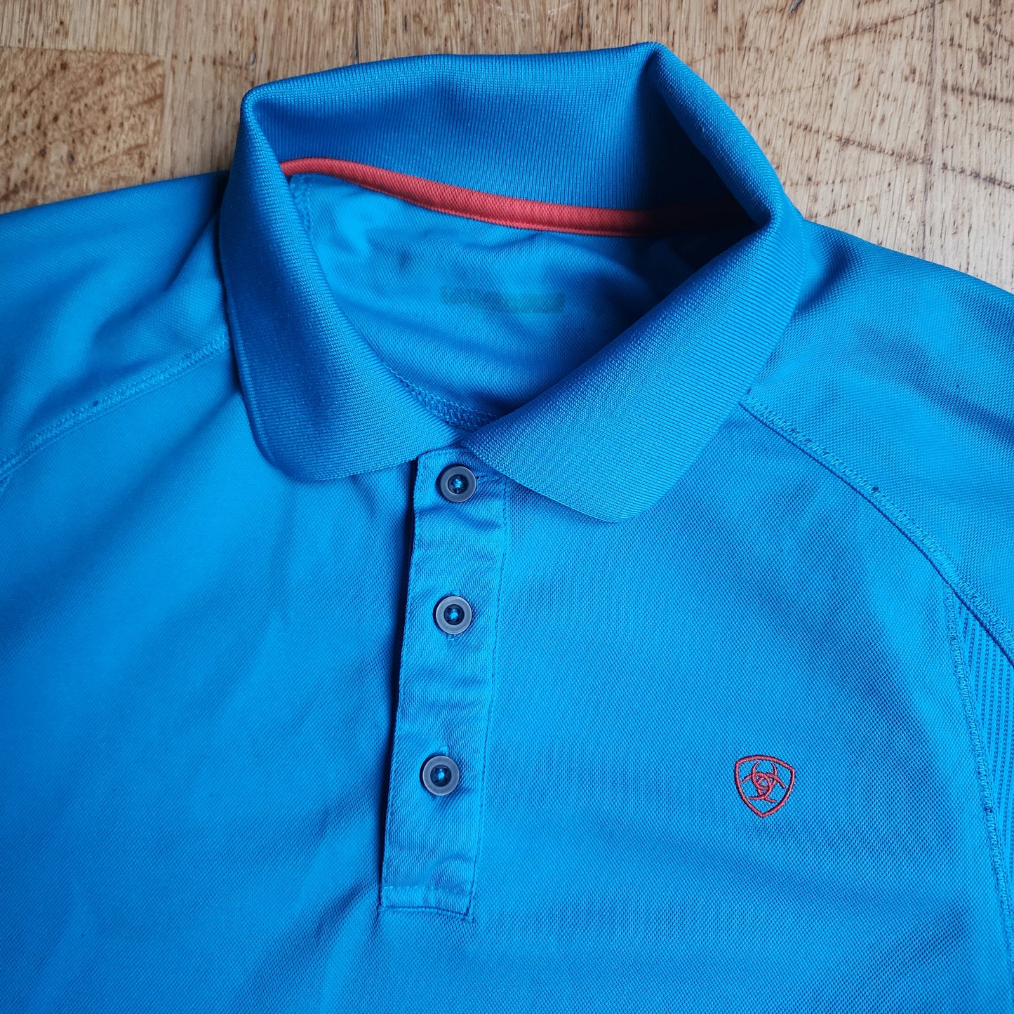 Ariat mens casual blue polo riding shirt