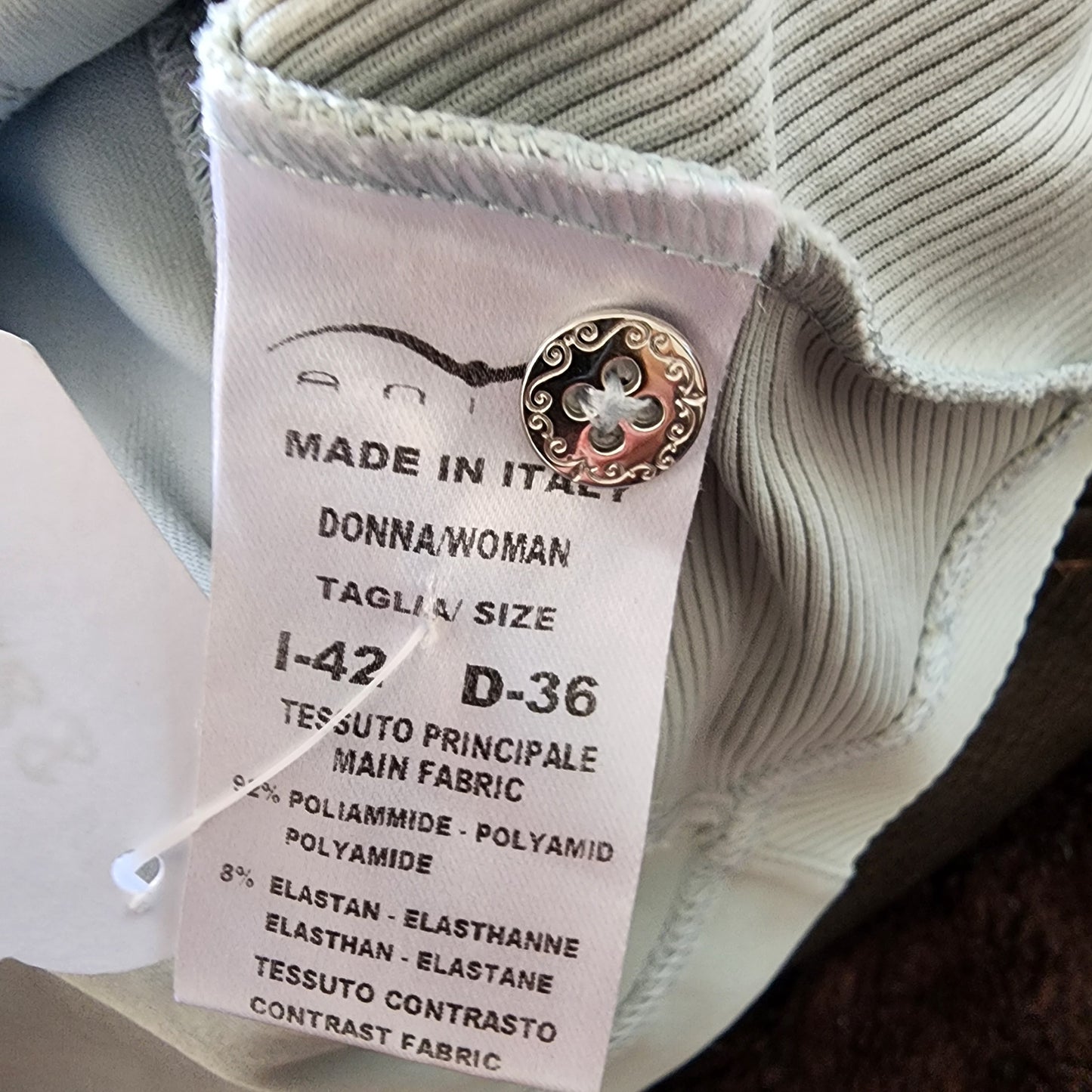 Animo show shirt, ladies 10, light green, pre-loved