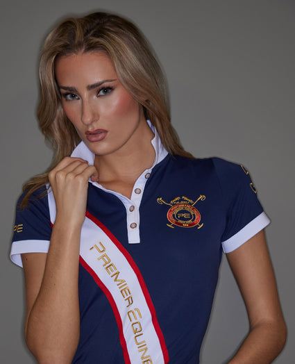 Premier Equine Heritage Polo Shirt - Tawny Port