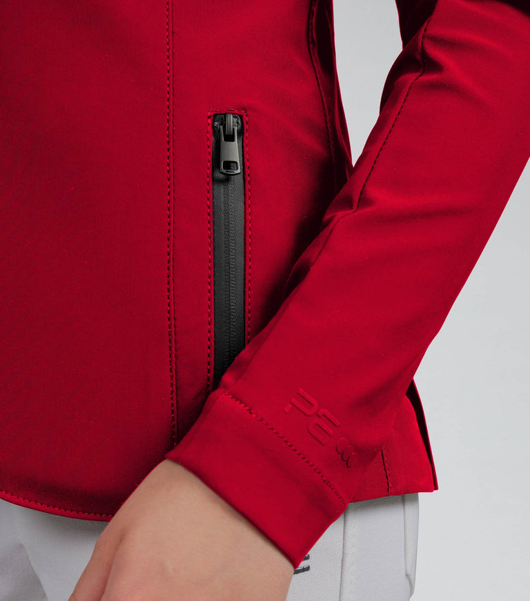 Premier Equine Evinco Girls Competition Jacket - London Red
