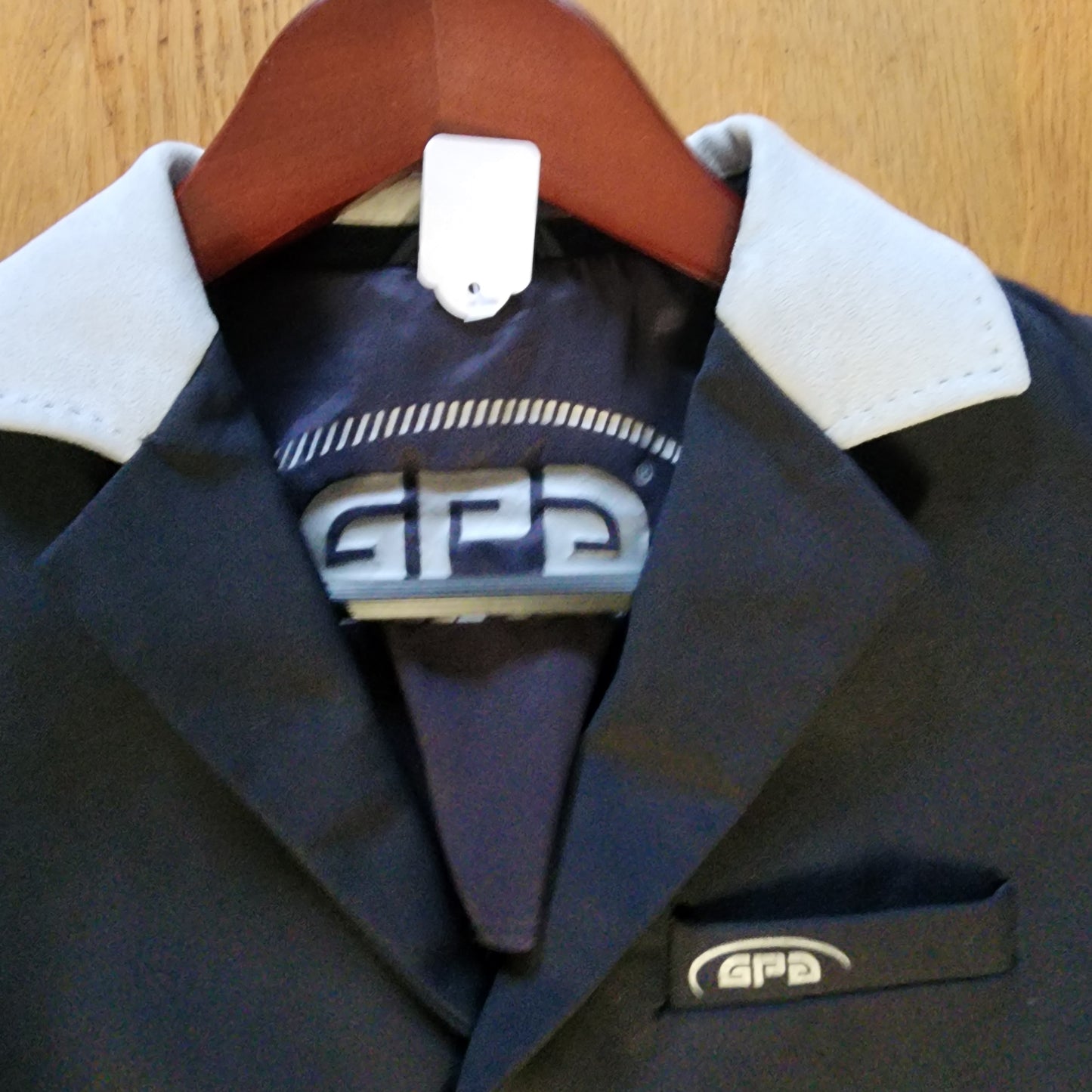 GPA navy show jacket, mens size XS (boys 14)