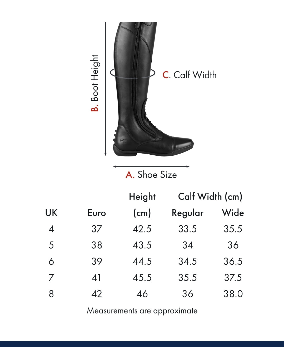 Premier Equine Cedo Womens Leather Field Long Riding Boots Black