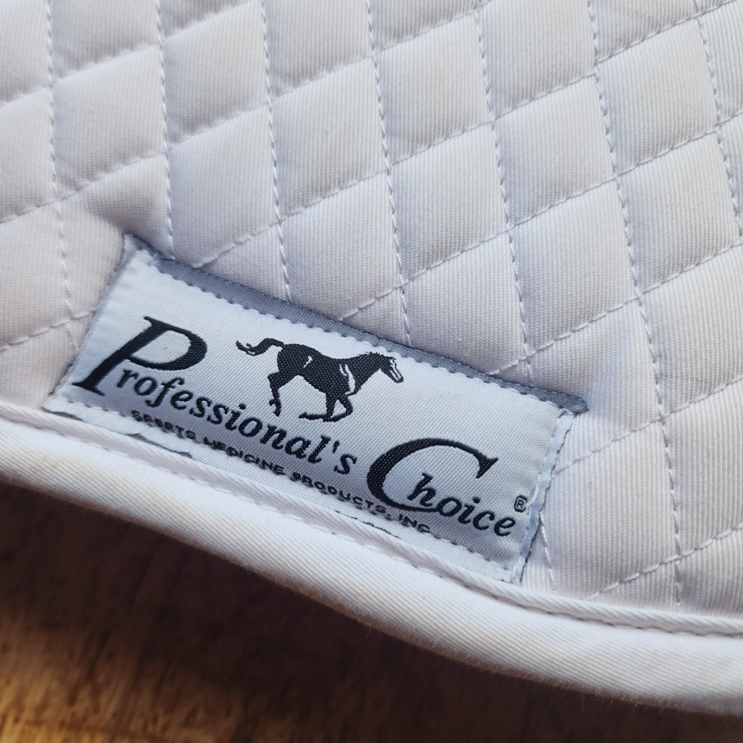 Professionals Choice white quilted half pad