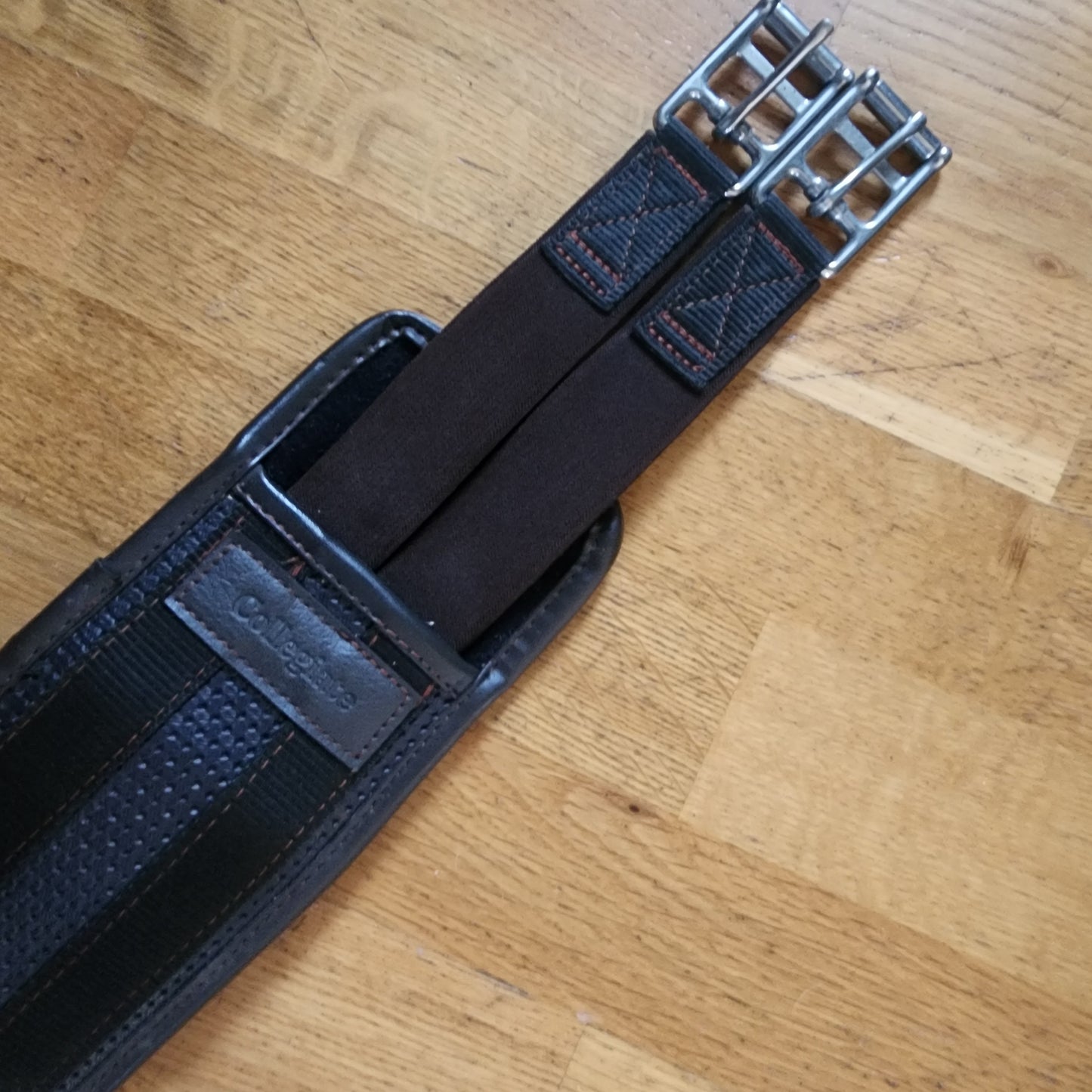 Collegiate brown stud guard girth 140cm (56"). Pre loved