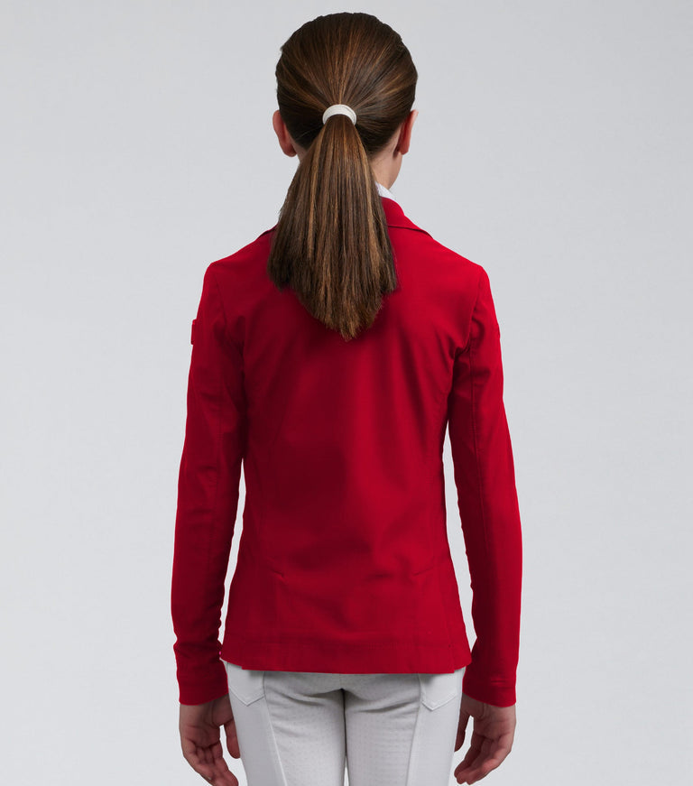 Premier Equine Evinco Girls Competition Jacket - London Red