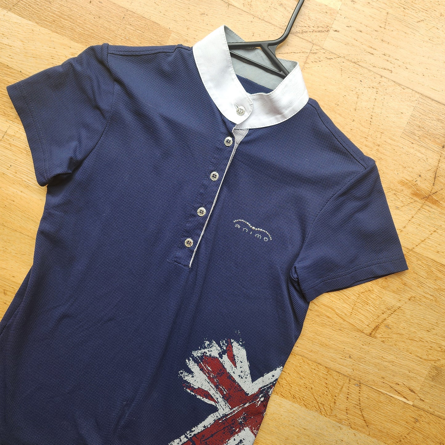Beyond the Bit ladies show shirt, Size S, navy, pre-loved