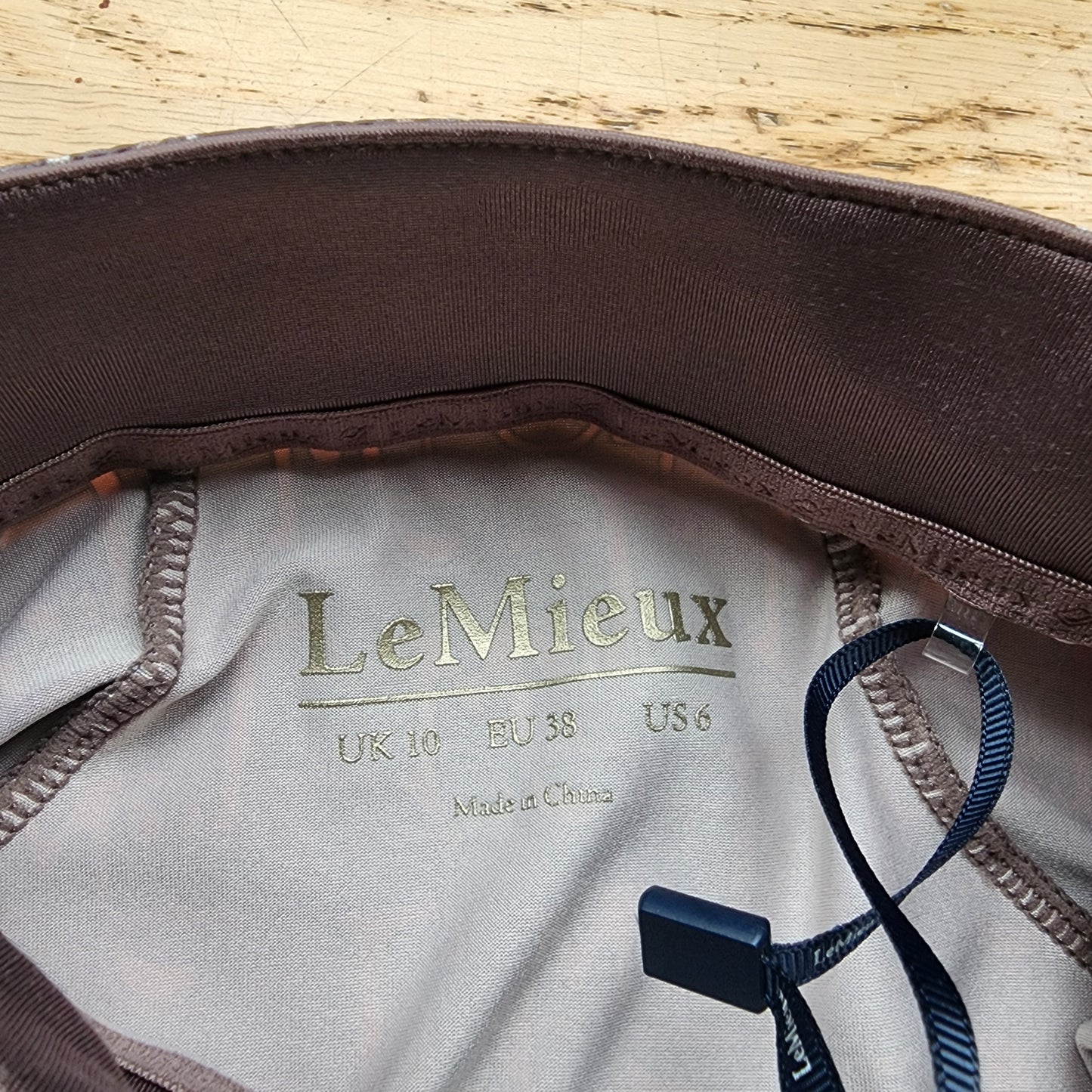 LeMieux Florence Base Layer, Walnut. Ladies 10. Brand new