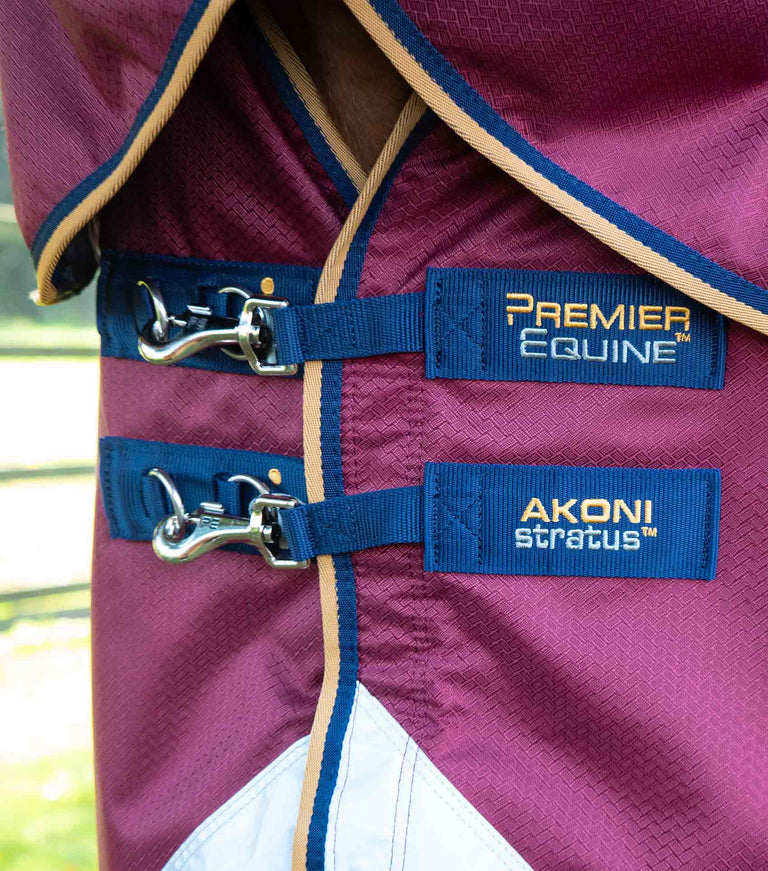 Premier Equine Akoni 0g Turnout Rug with Classic Detachable Neck Cover