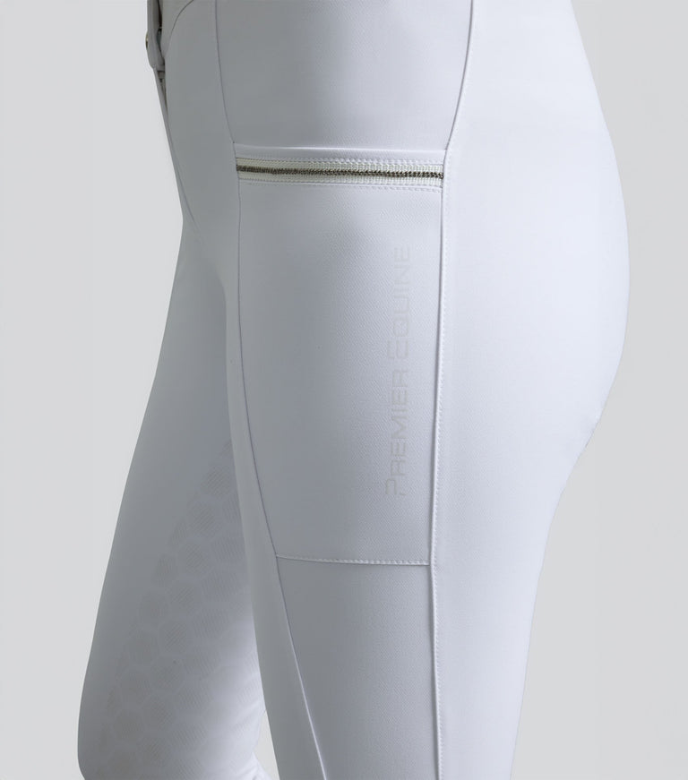 Premier Equine Ofena Ladies Gel Full Seat Riding Breeches (white, navy or black)