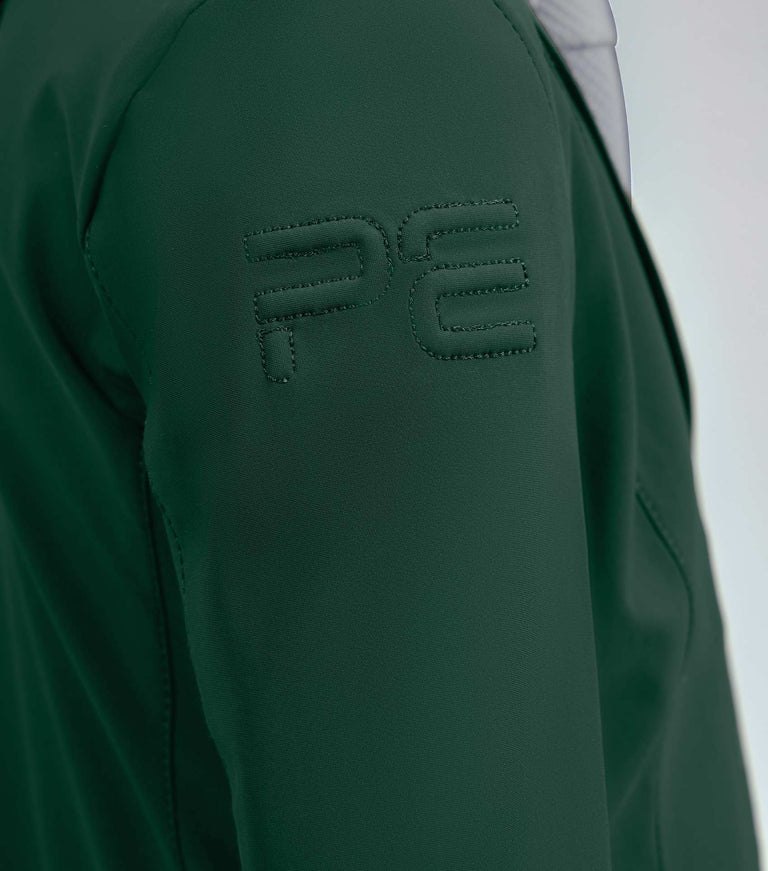 Premier Equine Evinco Girls Competition Jacket - Alpine Green