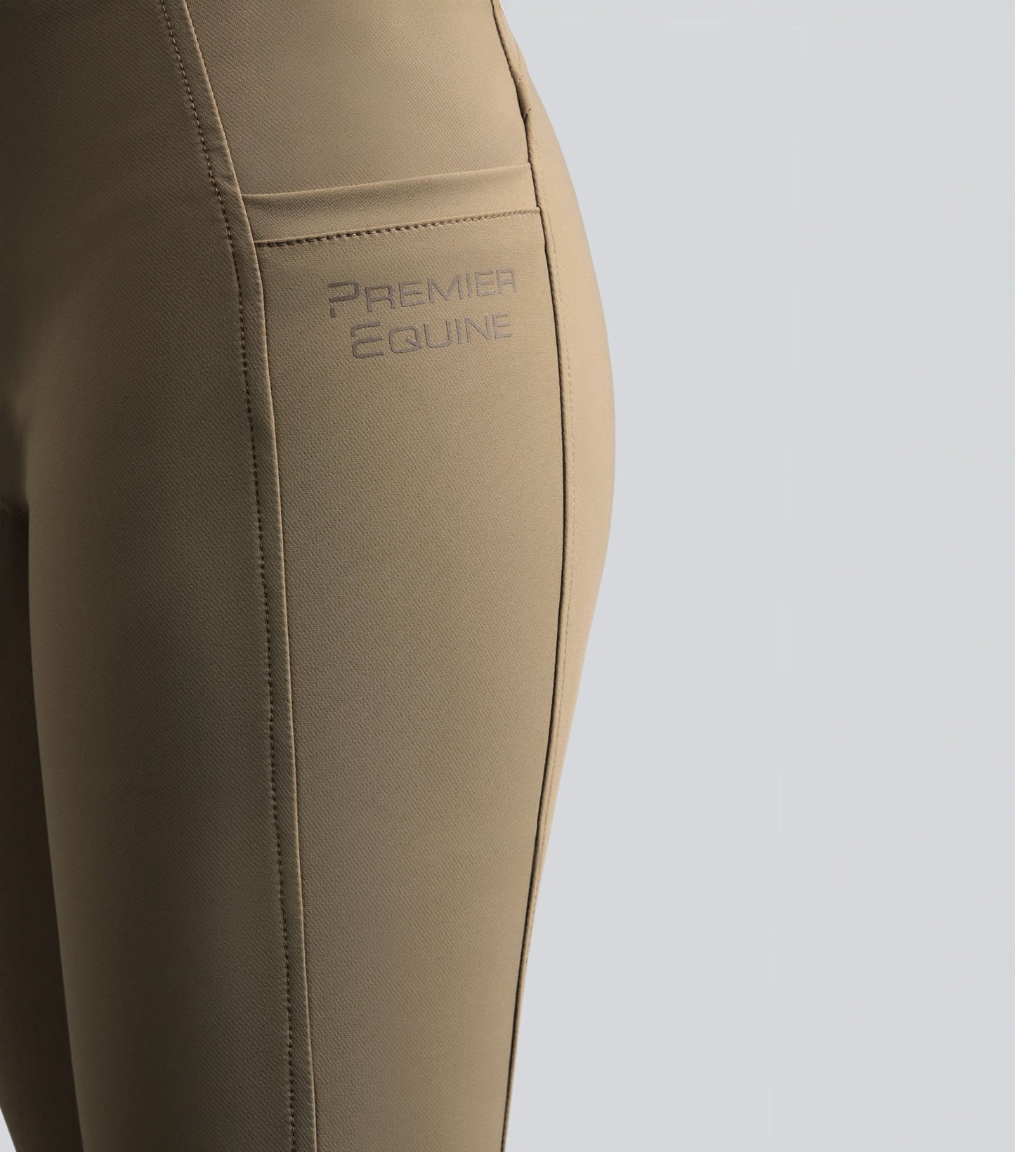 Description:Salento Ladies Full Seat Riding Breeches_Colour:Timberwolf_Position:4