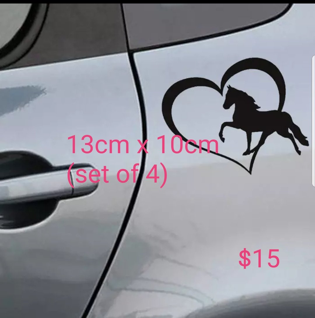 Vinyl PVC sticker wall art 'horse in my heart' 13cm x 10cm - Robyn's Tack Room