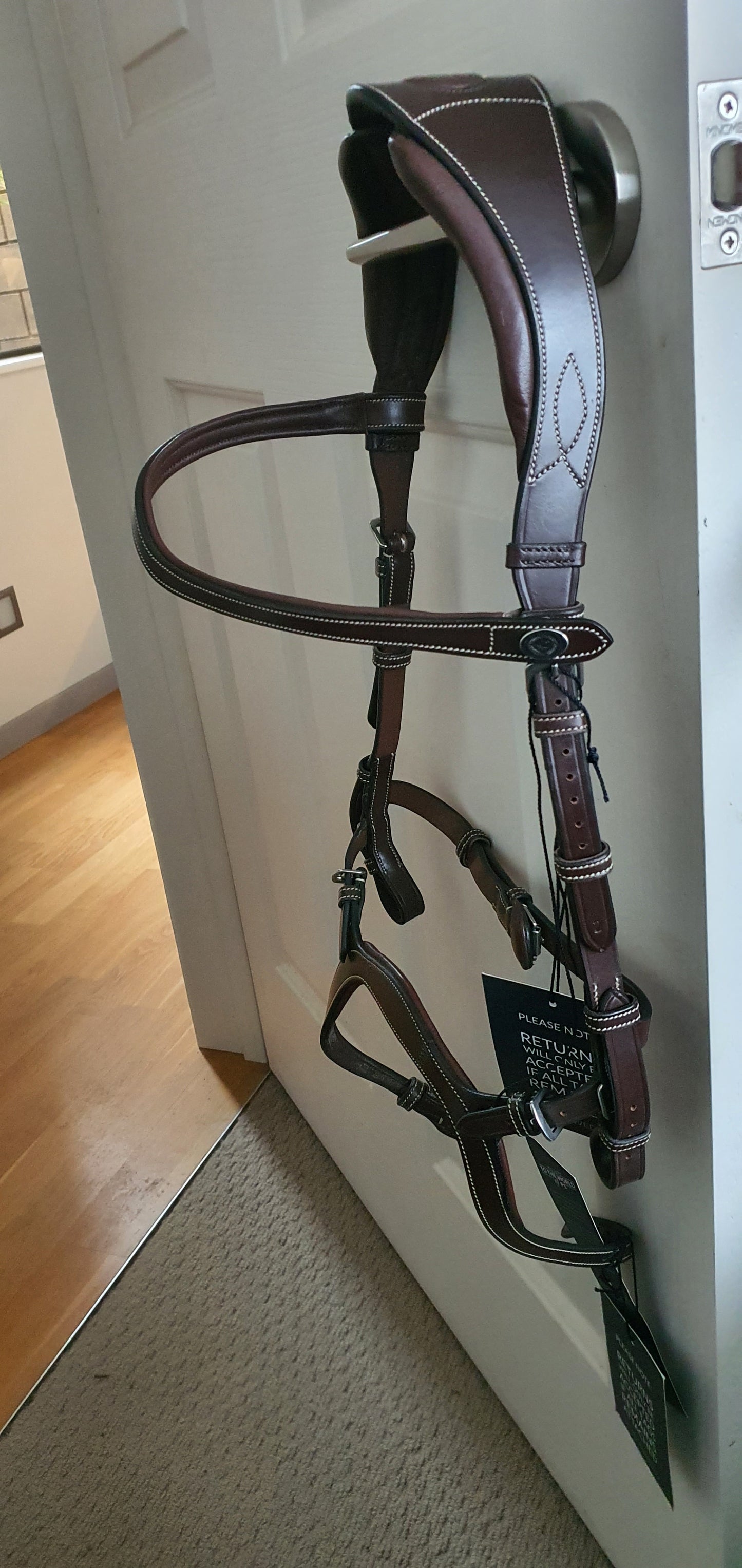 PS of Sweden brown Nirak bridle full size (size 2) Brand new! - Robyn's Tack Room