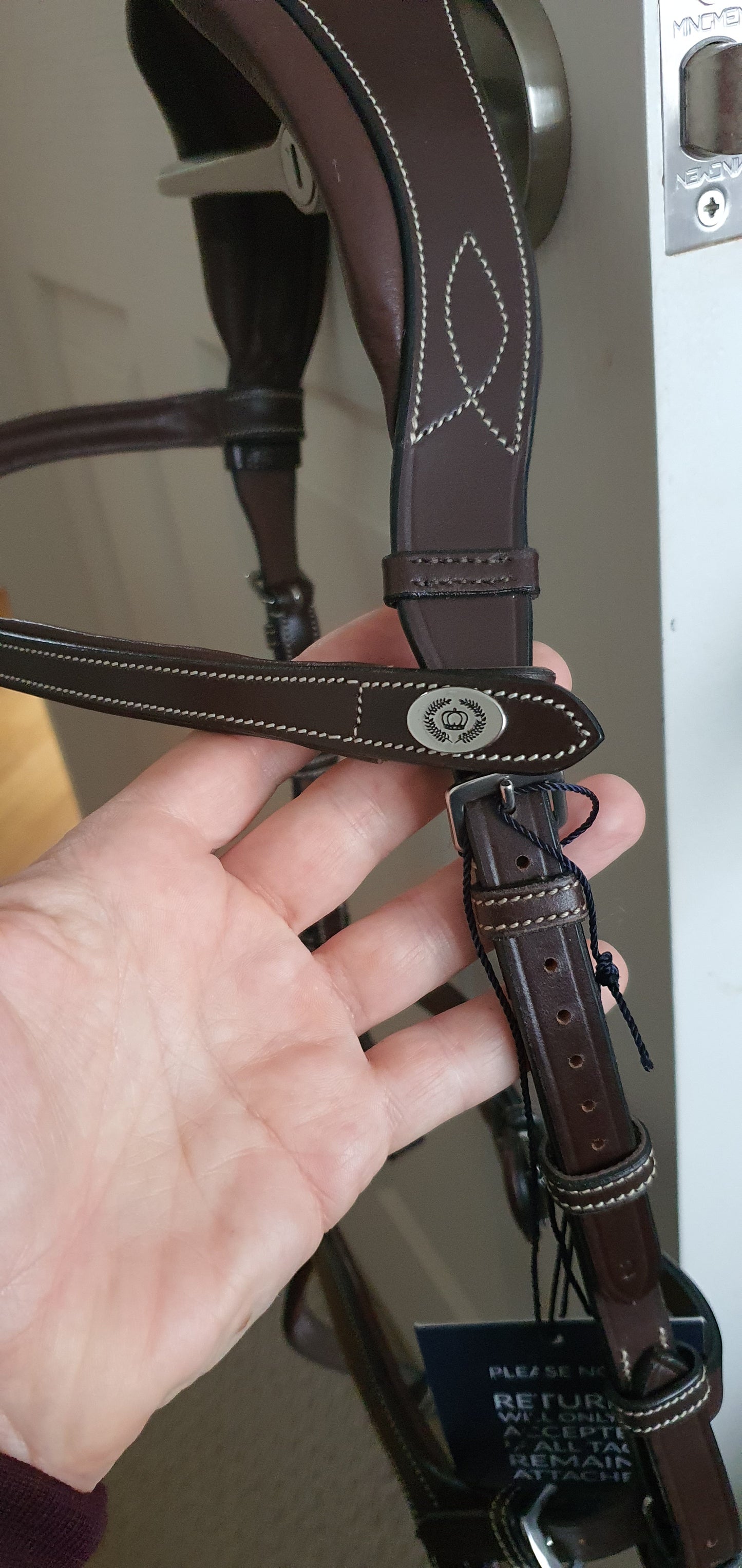 PS of Sweden brown Nirak bridle full size (size 2) Brand new! - Robyn's Tack Room