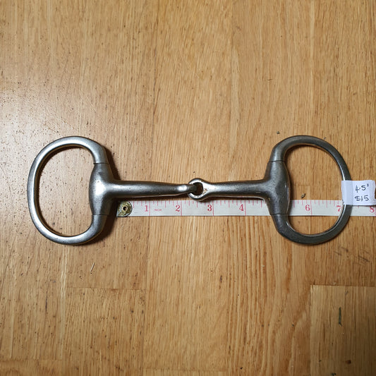 Stainless Steel eggbutt snaffle bit - Robyn's Tack Room 