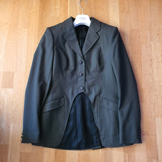 K Ritchie green wool show jacket ladies size 8 to 10