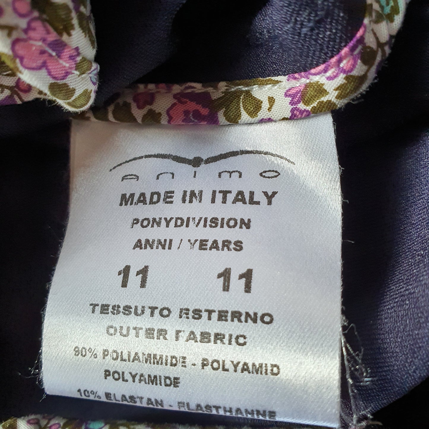 Animo navy Show Jacket girls age 11.