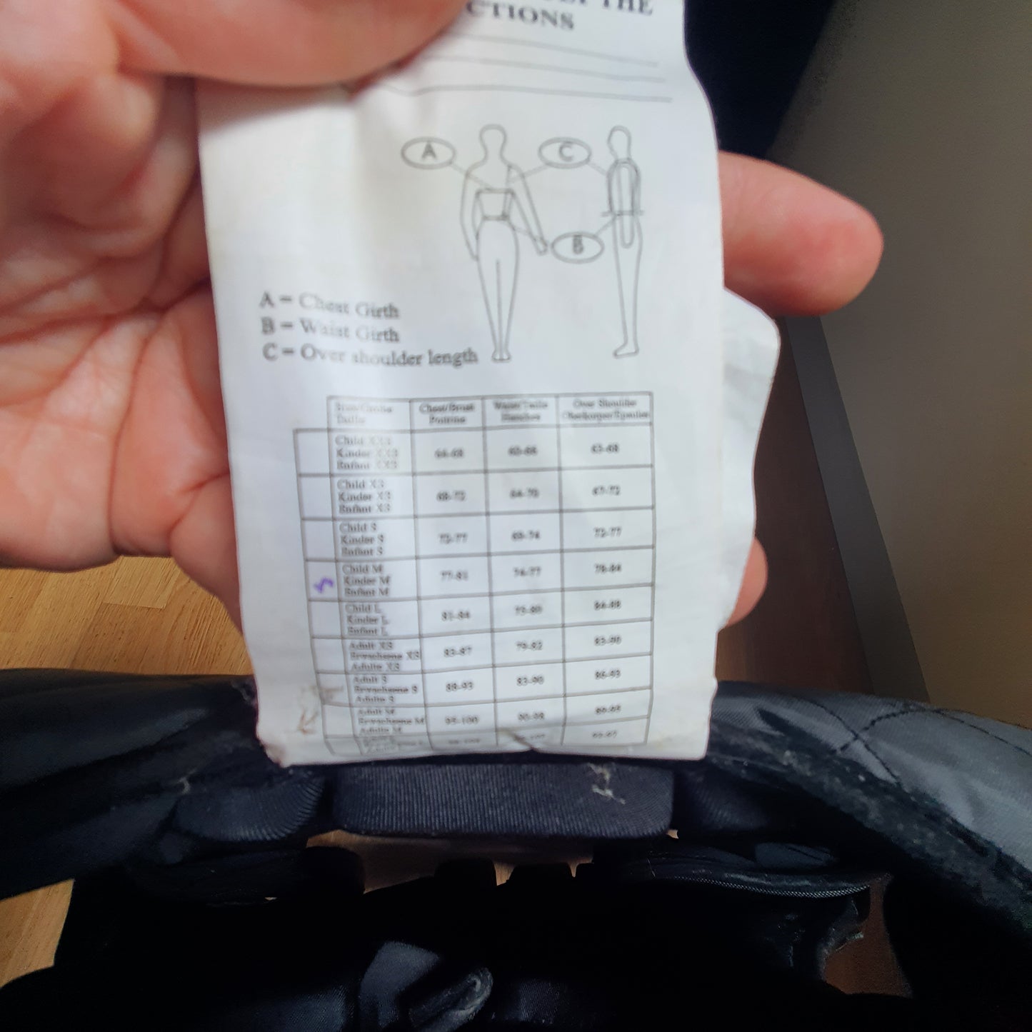 Smart Rider kids body protector (boys and girls)