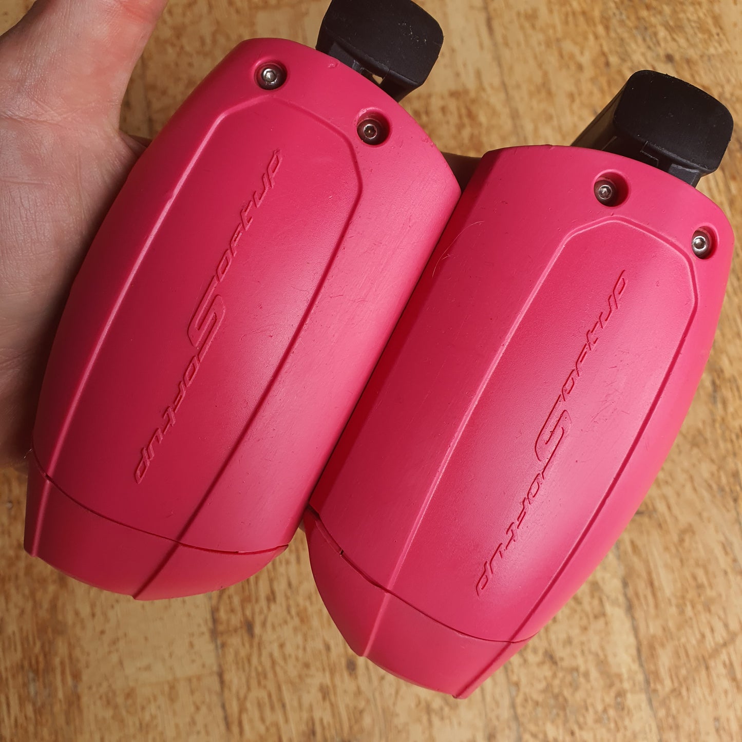 Free Jump pink Soft Up Pro stirrups