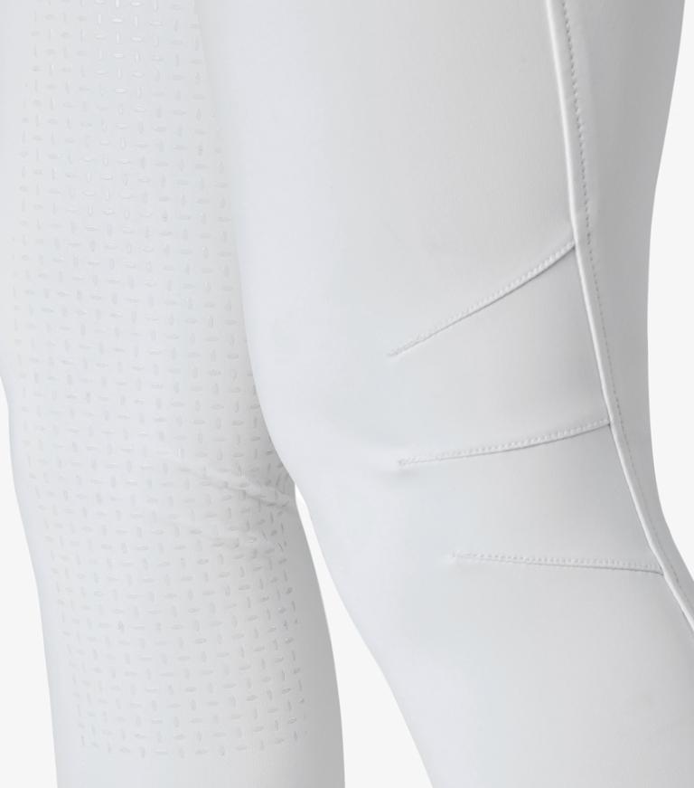 Premier Equine Aradina Ladies Full Seat Gel Competition Riding Breeches - white