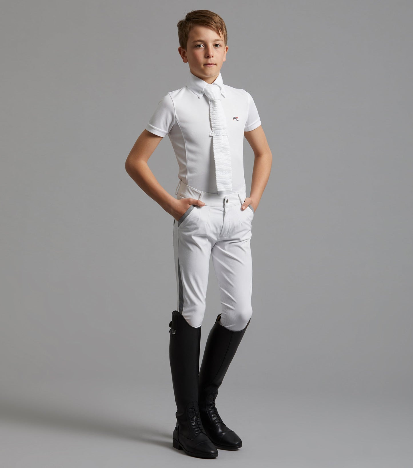 Premier Equine Mini Antonio Boy's Short Sleeve Show Shirt